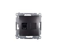 Ordinateur RJ45 prise simple cat.6 avec Simon 54 D61.01/48