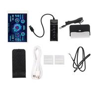 Ordinateur Temp Moniteur 3.5in Full View USB C Auto Off Rotatif PC CPU Données Moniteur pour Châssis RAM GPU (Ensemble blanc)