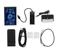 Ordinateur Temp Moniteur 3.5in Full View USB C Auto Off Rotatif PC CPU Données Moniteur pour Châssis RAM GPU (Ensemble noir)