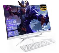 Ordinateur tout-en-un 27 pouces - SUKOTOP - Écran FHD incurvé - Core i7 7700HQ - 16 Go DDR3 - SSD 512 Go - Bluetooth 5.3