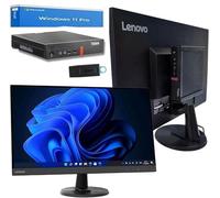 Ordinateur tout-en-un Lenovo 27" | i7-8700T | 16 Go RAM | SSD Crucial 1 To | Wi-Fi/Bluetooth | Windows 11 Pro + Office 2021 | PC complet prêt à l’emploi