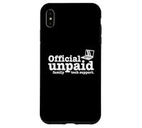 Ordinateur Y2K Officiel de Soutien Technique Familial Non payé Coque pour iPhone XS Max