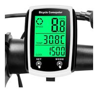 Ordinateurs de vélo, compteur de vitesse de conduite avec câble résistant à l'eau, écran rétroéclairé, compteur kilométrique, compteur kilométrique pour cycle