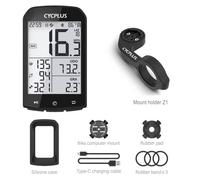 Ordinatrice Pour Bicyclette,Compteur de vélo GPS sans fil,CYCPLUS M1,compteur de vitesse étanche,odomètre- M1 and holder Z1[B]