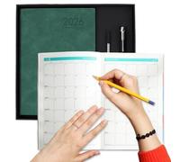 Ordinier de planificateur - 2026 A5 Organisateur de l'ordre jour quotidien | Année complète Journal pour les notes de voyage de fitness à l'école de travail, gestion du temps, papeterie universi