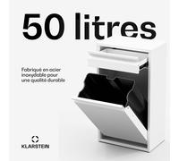 Ordnungshüter Poubelle de cuisine 50 L avec tiroir