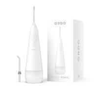 Ordo Hydropulseur dentaire sans fil IPX7 étanche, 3 réglages de pression, portable, rechargeable, recommandé par les professionnels dentaires, blanc