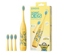 ORDO Minions Brosse à Dents Électrique Enfants, 4 têtes, Jaune