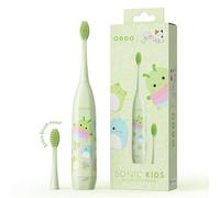 Ordo Sonic Squishmallows Brosse à dents sans fil pour enfant, poils souples, tête de brosse supplémentaire incluse dans la livraison, cadeau pour les enfants à partir de 4 ans Rutabaga