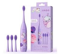 ORDO Squishmallows Brosse à Dents Électrique pour Enfants, 4 Têtes de Brosse, Daxxon