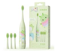ORDO Squishmallows Brosse à Dents Électrique pour Enfants, 4 Têtes de Brosse, Rutabaga