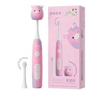 Ordo Squishmallows Brosse à dents électrique sonique rechargeable, 3 modes, batterie > 5 semaines, tête supplémentaire incluse
