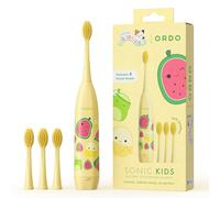 Ordo Squishmallows Brosse à dents sonique pour enfants, poils souples, 4 têtes de brosse à dents, cadeau pour enfants à partir de 4 ans, batterie incluse, Wanda