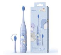 Ordo Squishmallows Brosse à dents sonique pour enfants, poils souples, tête de brosse supplémentaire, cadeau pour enfants à partir de 4 ans, batterie incluse, Samir