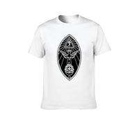 Ordo Templi Orientis OTO Sign Church 666 Satan Aleister Crowley Circle Unisex T-Shirt Printed Tee Graphic Top Men White Shirt S