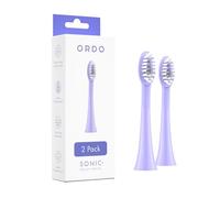 ORDO Têtes de brosse à dents de rechange pour brosse à dents électrique Sonic+ pour nettoyage des dents, élimination de la plaque, polissage en silicone et nettoyage en profondeur, adultes, violet