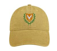 ORDOBO Casquette De Baseball Unisexe avec Drapeau - Chypre Drapeau National Casquette De Camionneur en Jean Imprimée pour L'Été, Style Décontracté, Ajustable, pour Homme Et Femme, Idéale pour