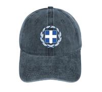 ORDOBO Casquette De Baseball Unisexe avec Drapeau - Grèce Drapeau National Casquette De Camionneur Classique À Imprimé pour Homme Et Femme, Décontractée, pour Randonnée, Escalade, Voyage, SPO