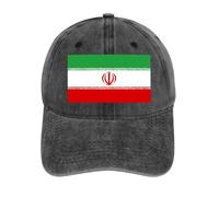 ORDOBO Casquette De Baseball Unisexe avec Drapeau - L'Iran Drapeau National Casquette De Camionneur en Jean Imprimée pour L'Été, Style Décontracté, Ajustable, pour Homme Et Femme, Idéale pour