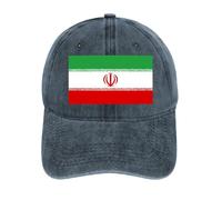 ORDOBO Casquette De Baseball Unisexe avec Drapeau - L'Iran Drapeau National Casquette De Camionneur en Jean Imprimée pour L'Été, Style Décontracté, Ajustable, pour Homme Et Femme, Idéale pour