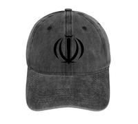 ORDOBO Casquette De Baseball Unisexe avec Drapeau - L'Iran Drapeau Nationalcasquette Camionneur en Jean Tendance Et Décontractée pour Homme Et Femme, Ajustable, Délavée, Idéale pour La Pêche,