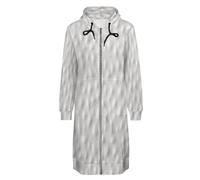 ORDOBO Hoodie Femme Zippé Capuche Long Motifs créatifs Veste légère à capuche à manches longues manteau décontracté avec poche haut cardigan 3XL