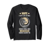 Ordonnance restrictive de Funny Wolf Sarcastic Satan Contre Moi Manche Longue