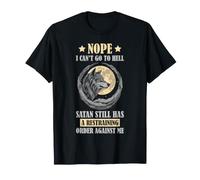 Ordonnance restrictive de Funny Wolf Sarcastic Satan Contre Moi T-Shirt