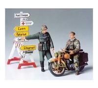 German Motorcycle Orderly Set Figurine Miniature