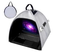 Ordre du soleil informatique - Bouclier de confidentialité anti-glare 17 pouces pour les réunions à distance, voyage en plein air avec confort oculaire, capuche d'ordinateur portable pour un étude pro