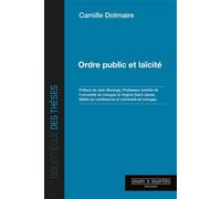 Ordre public et laïcité - Camille Dolmaire - Mare & Martin - broché - Etude