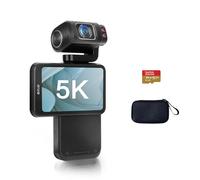 ORDRO Caméra de vlogging M3, caméra de poche avec objectif rotatif à 180°, CMOS 1/2,5" et écran tactile rabattable de 8,9 cm, batterie de 3250 mAh, caméra vidéo portable pour YouTube/Vlogging