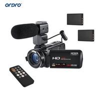 ORDRO HDV-Z20 Caméra vidéo numérique Full HD 24MP 1080p Full HD 24MP avec écran tactile rotatif IPS à zoom tactile 16X Le zoom num G