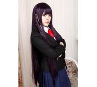 Ore No Imouto Ga Konnani Kawaii Wake Ga Nai Gokou Ruri 100cm Long Straight Synthetic Hair Anime Cosplay Perruque Violet Noir Mix violet noir
