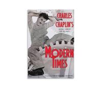 OREAUORN Charles Chaplin Modern Times 1936(3) Poster sur toile esthétique vintage peinture décorative pour salon, chambre à coucher, 30 x 45 cm, style 13 sans cadre-13