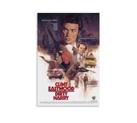 OREAUORN Poster Dirty Harry 1971 (7) - Impression sur toile vintage - Esthétique - Peinture décorative pour salon, chambre à coucher - 50 x 75 cm - Style sans cadre