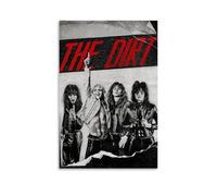 OREAUORN Poster The Dirt Motley Crue(1) - Impression sur toile - Esthétique - Style vintage - Peinture décorative pour salon, chambre à coucher - 60 x 90 cm - Style sans cadre