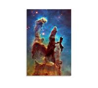 OREAUORN Poster The Pillars of Creation Hubble (1) - Impression sur toile - Esthétique - Vintage - Peinture décorative pour salon, chambre à coucher - 50 x 75 cm - Style sans cadre