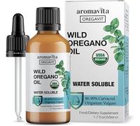 Oregavit Huile d'Origan Bio Soluble dans l'Eau - Complément Alimentaire pour le Soutien Immunitaire, Digestif et Respiratoire, Bain de Bouche - À Base de Plantes, Végan, Sans OGM, Sans Gluten - 50ml