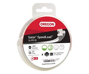 Oregon 24-595-03 Fil de coupe Gator SpeedLoad, 2,4 mm paquet de 3
