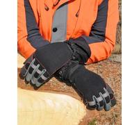 Oregon 295395 Gants de protection pour travail à la tronçonneuse Taille M en cuir élastique 4 directions (protection main gauche)