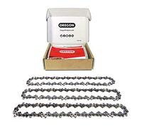 Oregon 91P - Lot de 3 Chaînes de Tronçonneuse pour Guide-Chaîne de 18" (45 cm), 62 Maillons d'Entraînement, Faible Rebond, Compatibles avec Husqvarna, McCulloch, Mac Allister et autres