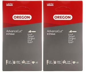 Oregon AdvanceCut 91PX Chaîne de tronçonneuse pour équiper les Elagueuses 25 cm Alpina, Black & Decker, Bosch, DOLMAR, Grizzly, Ikra, Matrix, Scheppach, Stiga, Worx, 40 Maillons Entraineurs