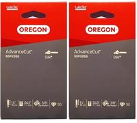OREGON AdvanceCut - Chaîne de Tronçonneuse pour Guide-Chaîne 35 cm (14") / Pas 3/8" Low Profile/Jauge 1,1 mm/Gouges Chamfer Chisel / 50 Maillons d'Entraînements - pour Efco, Stihl & Oleo Mac(90PX)