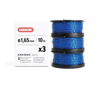 Oregon Bobine de Fil de Débroussailleuse 1.65 mm Black & Decker, lot de 3 | Remplacement Exact du Modèle A6485-XJ, Compatible avec Coupe Bordures Black & Decker, fil Oregon Gatorline Torsadé Carré