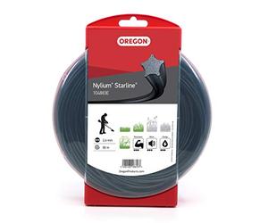 Oregon Fil de débroussailleuse 2.4 mm Étoile, 2.4mm x 90m | Coupe herbes hautes, mauvaises herbes, végétation dense, Fil nylon haute résistance, compatible avec modèles standards