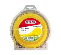 Oregon Fil de débroussailleuse 3.5 mm Jaune Rond, 3.5mm x 41m | Coupe herbes hautes, mauvaises herbes, végétation dense, Fil nylon haute résistance, compatible avec modèles standards