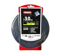 Oregon Fil de débroussailleuse 3 mm Carré, 3.0mm x 40m | Coupe herbes hautes, mauvaises herbes, végétation dense, Fil nylon haute résistance, compatible avec modèles standards