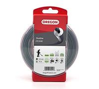Oregon Fil de débroussailleuse Matériau double 3mm, Coupe herbes hautes, mauvaises herbes, végétation dense, Fil nylon haute résistance, compatible avec modèles standards, 3.0mm x 15m (295368E)