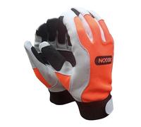 OREGON Gants de travail techniques Sylviculture, jardinage et travaux extérieurs, résistants aux coupures et à l’abrasion, paume et bouts des doigts renforcés enduits de PU, certifiés CE - Taille M